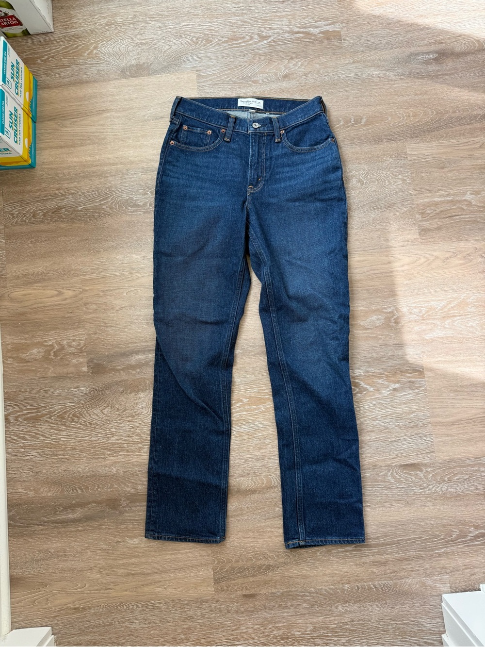 Abercrombie Mid Rise Straight Jeans